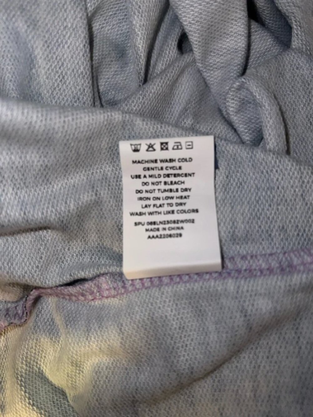 BloomChic Women's 14/16 Purple Blue Gradient Ombre Hoodie - Picture 7 of 8